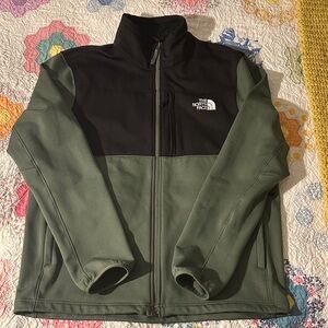 The North Face Men's Olive and Black Performance Full Zip Jacket